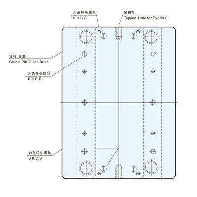 Base de moule en plastique faite sur commande de bases de moule de FS136HH H13 pour les produits numériques